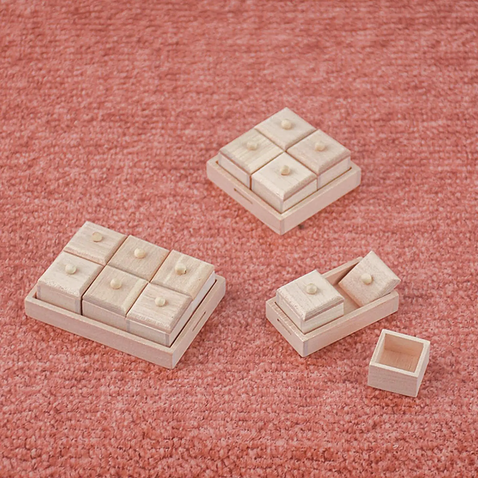 

1:12 Scale Miniature Wooden Tray Micro Landscape Accessories Home Dollhouse Storage Tray Decoration Scenery Supplies