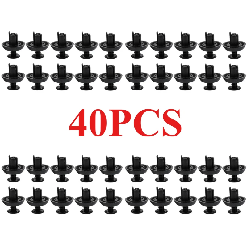 

20 шт./40 шт. B22 автоматические нейлоновые зажимы для Toyota Camry Corolla, крепежные детали для автомобильного радиатора, аксессуары