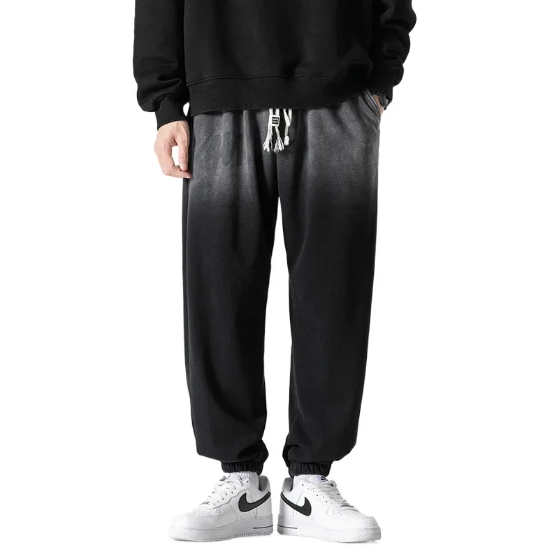 Джоггеры мужские градиентные повседневные спортивные брюки до щиколотки модная