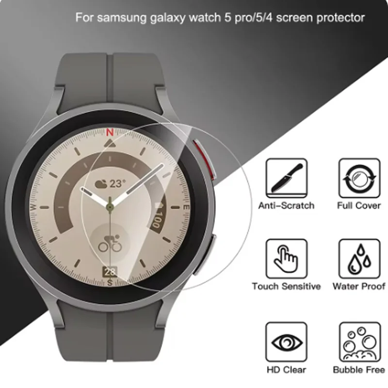 Закаленное стекло для Samsung Galaxy Watch Classic 7 6 40 44 43 47 мм Gear S3 Защитная пленка 9H