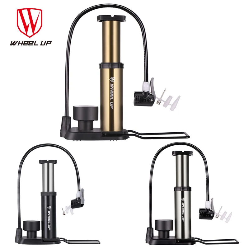 

WHEEL UP Portable Bicycle Foot Pump High Pressure Bike Pump with Gauge Cycling Pump Mini Bike Tire Inflator For Presta&Schrader