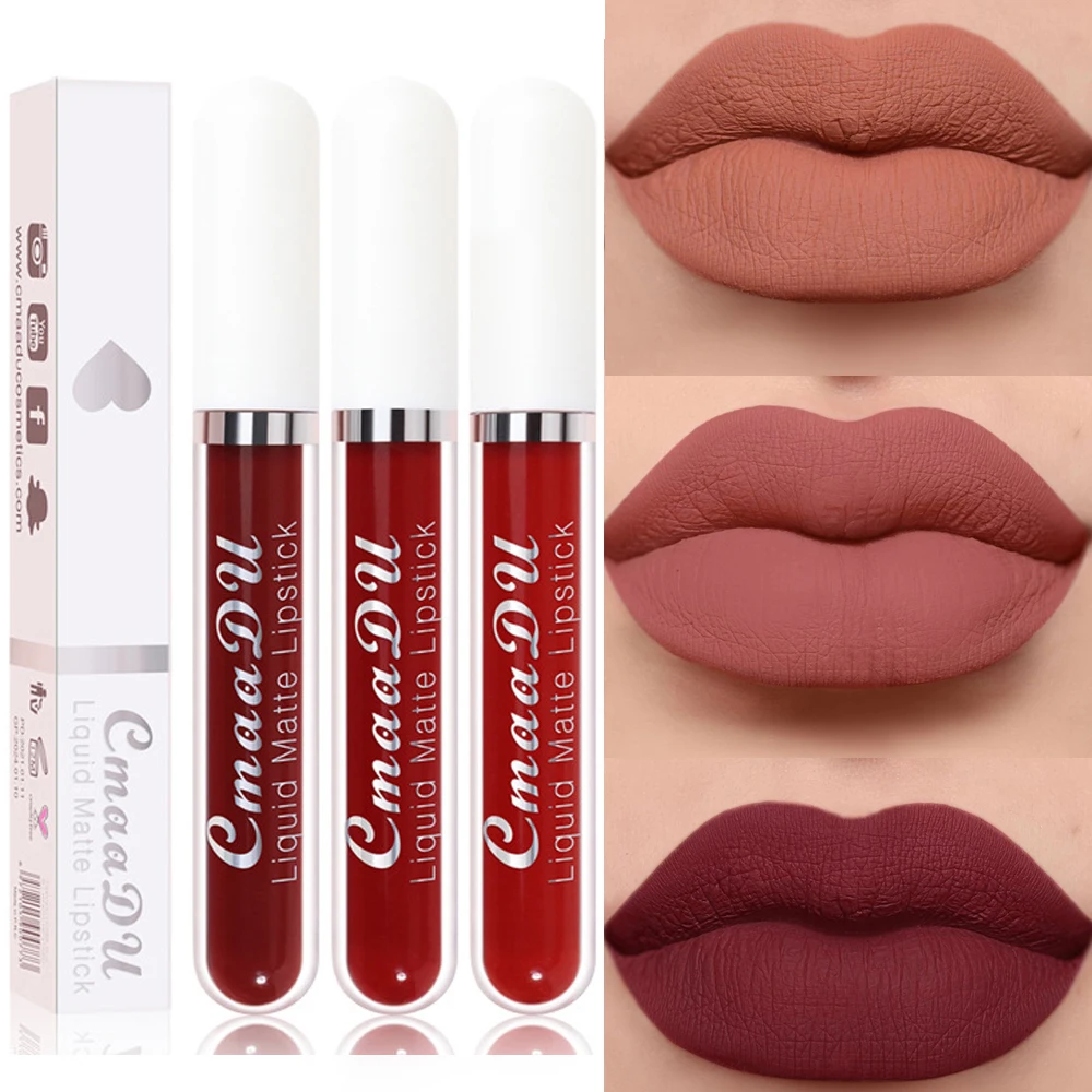 

Beauty Cosmetics Soft Nude Waterproof Long Lasting Velvet Lipstick Lip Glosses Matte