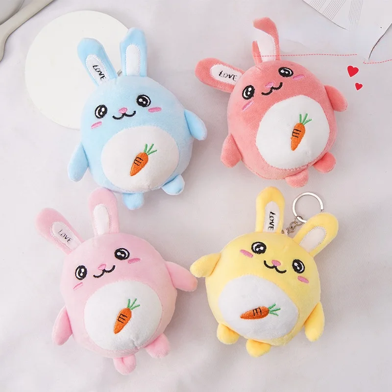 

10CM Key Chains Soft Rabbit Plush Doll Cute Toys for Girl and Kids