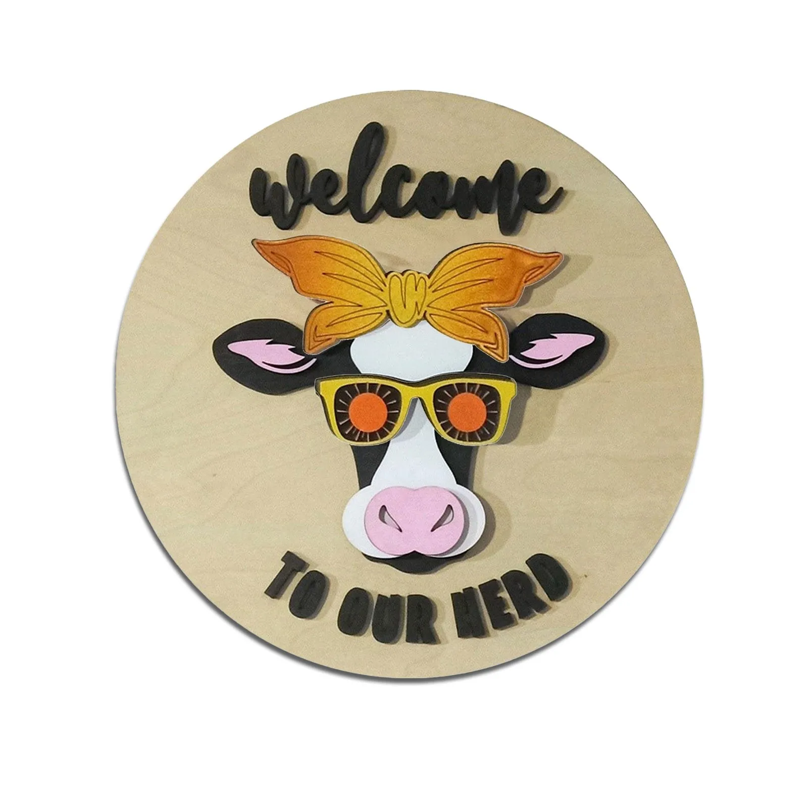 

2023 Bull Head Style Choice Holiday Wreath Welcome Card Pendant Easter Christmas Farmhouse Teal Kitchen Decorations Wall