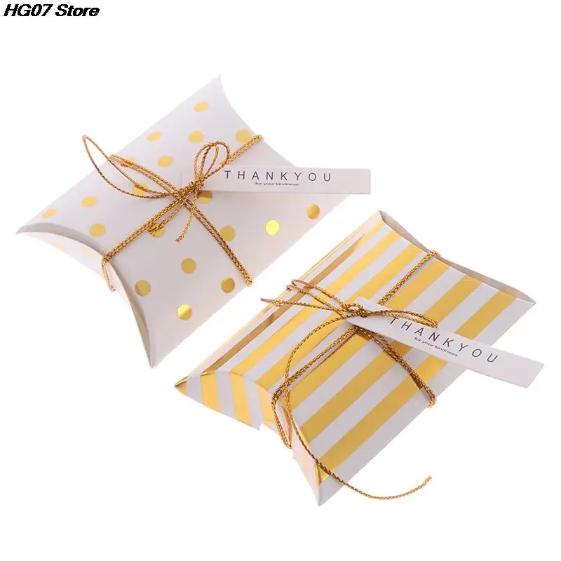 2021 10 шт. рекламные подарочные коробки в форме подушки из крафт-бумаги - купить по