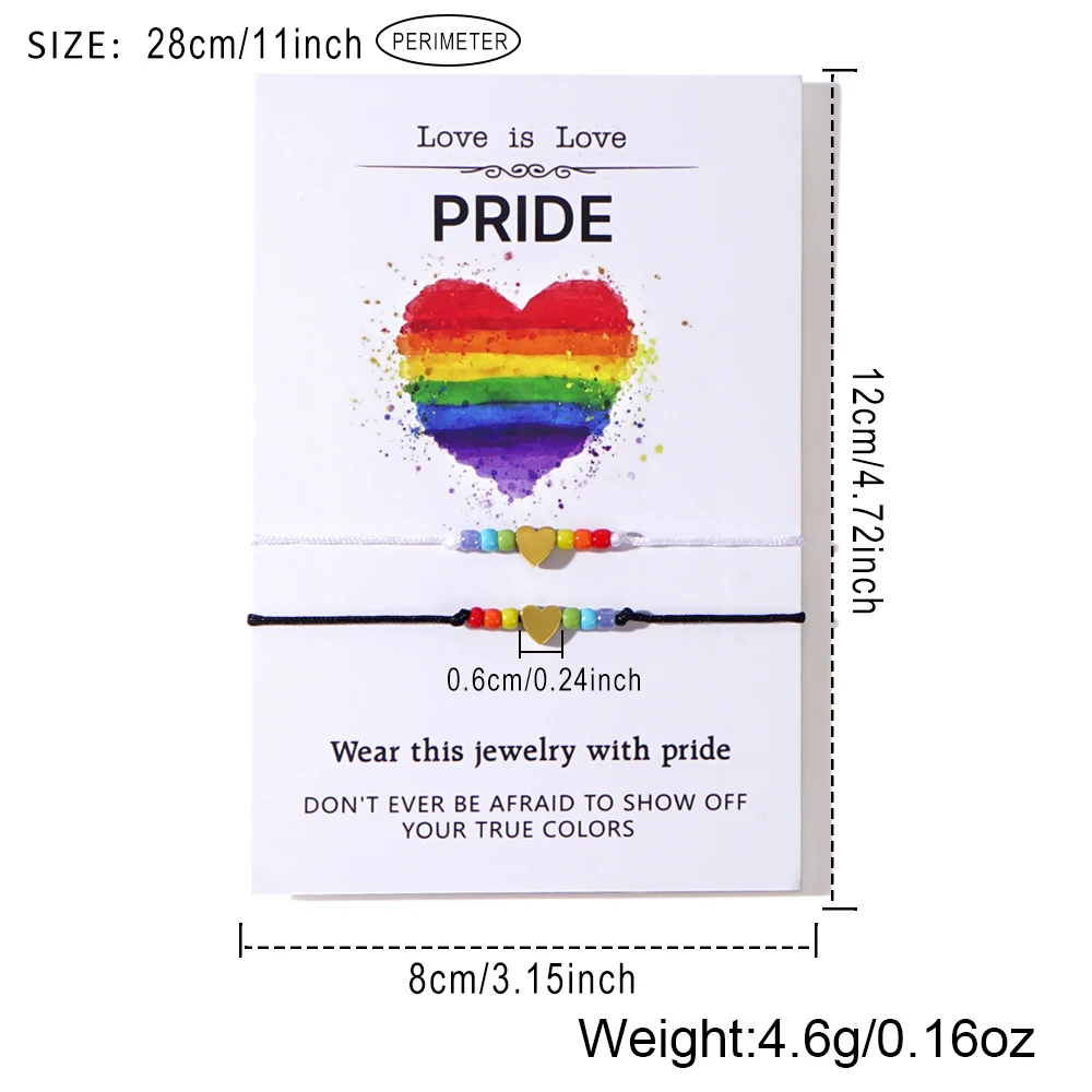 Go2boho железный браслет с желтым камнем Радужное сердце 2024 новый для женщин любовь