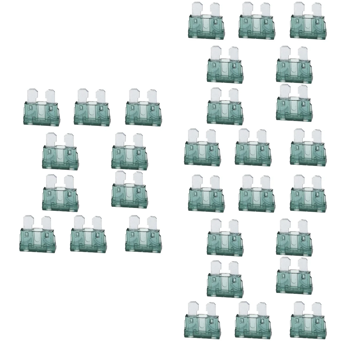 

30 pcs 1A 32V Auto Car Caravan Truck SUV Boat Mini Fuses (Black)