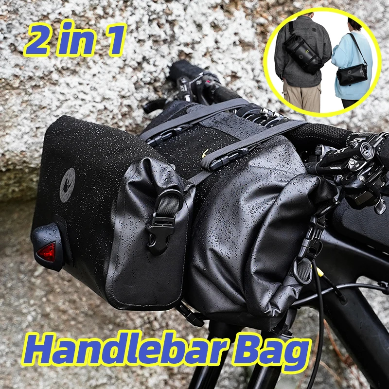 

Rhinowalk Rainproof Bicycle Bag Waterproof 12L Big Capacity Handlebar Bag MTB Frame Trunk Pannier Bicycle Accessories