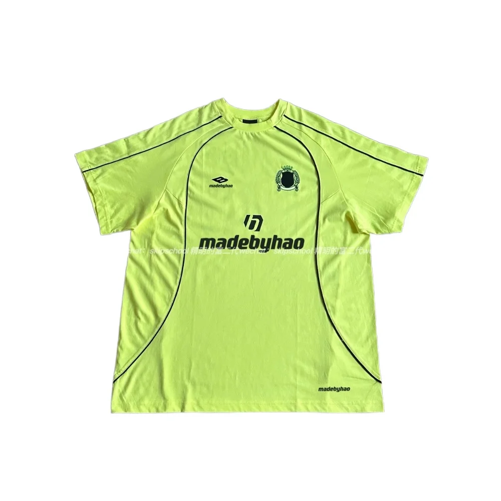 NIGO винтажная футбольная рубашка с вышивкой и короткими рукавами для мужчин