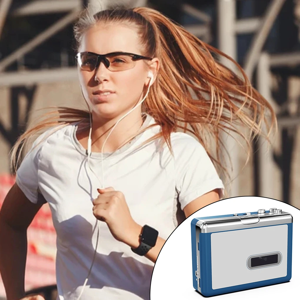 

Ezcap215 Outdoor Traveling USB Wireless Tape Player Bluetooth-compatible Transmitter Auto Reverse Button Operation