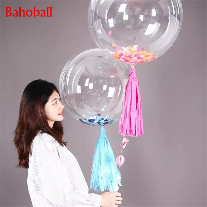 50 шт. прозрачные шары 18/24 дюйма без морщин |