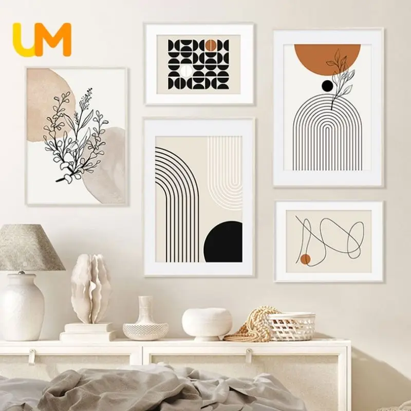 

Beige Abstract Wall Art Picture For Living Room Minimalist Poster For Wall Aesthetic Nordic Posters and Prints For Gallery Wall