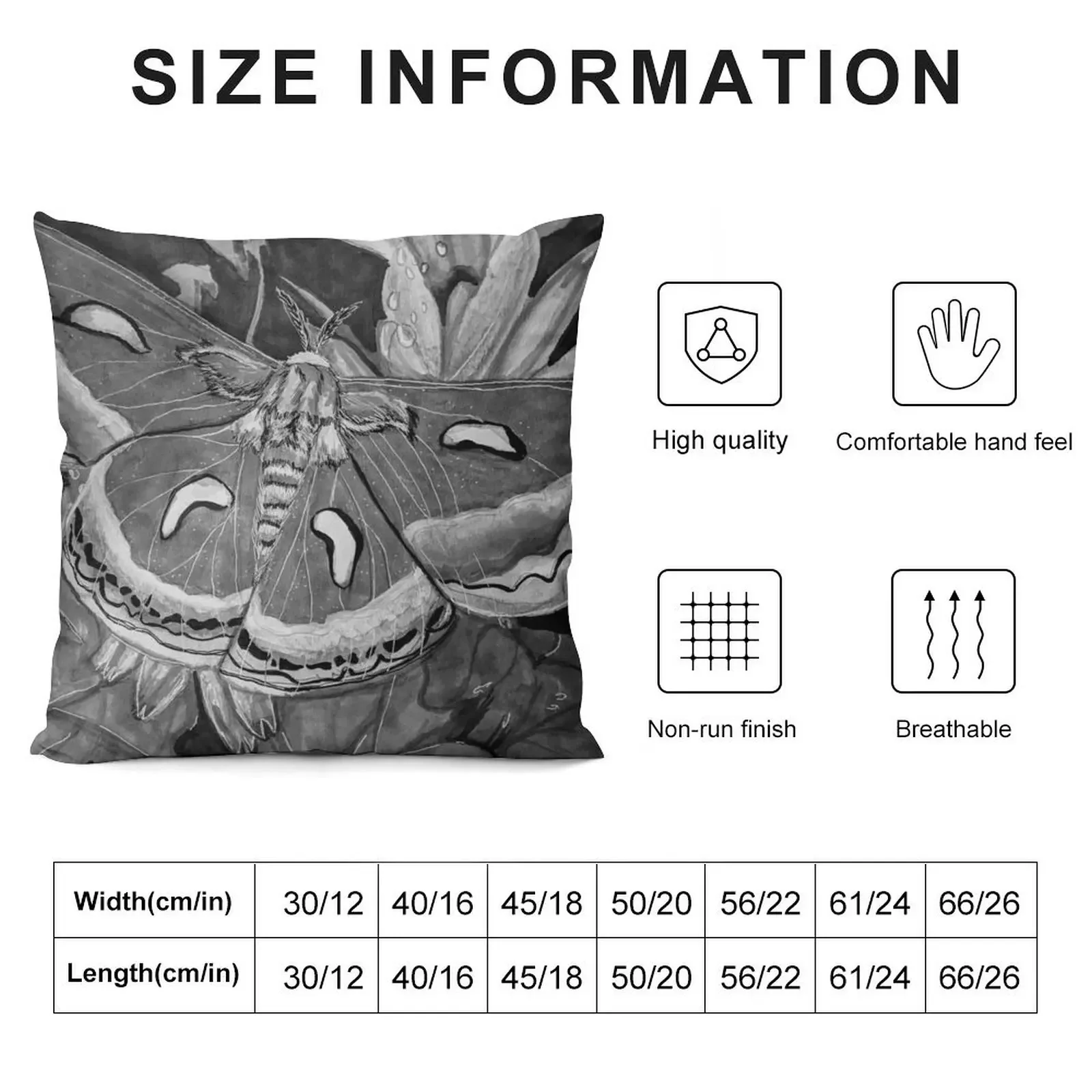 Cecropia Moth on Gerber Daisies декоративная подушка Рождественская наволочка Подушки для