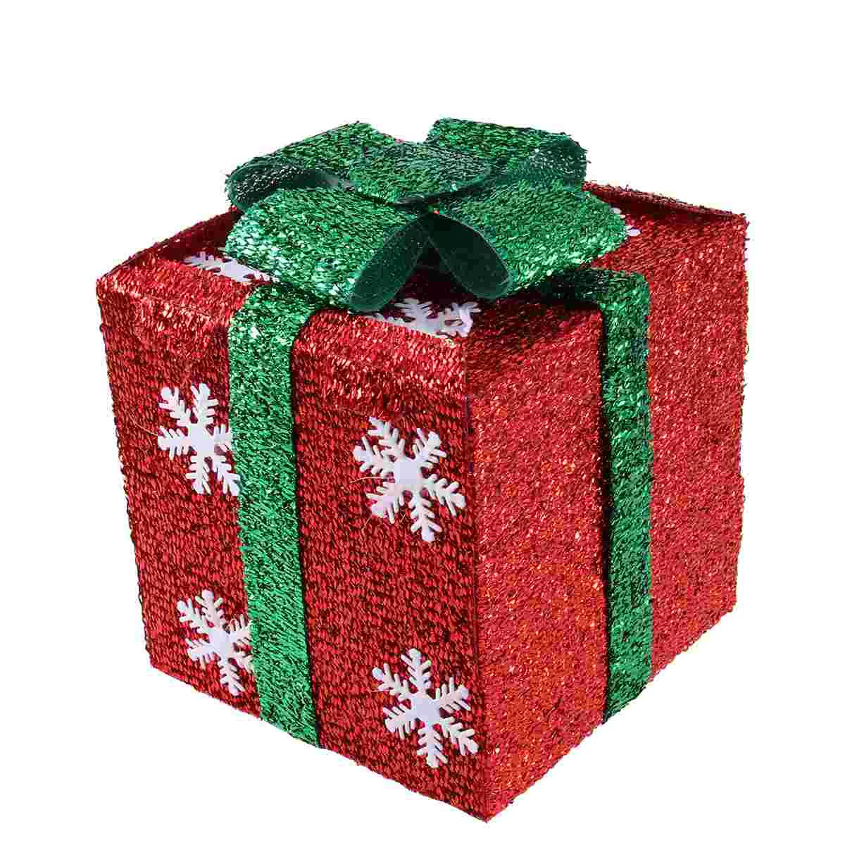 

Ornament Gift Box Gift Boxes Decor Gift Box Under Christmas Tree Christmas Gift Boxes Tinsel Present Box Decor