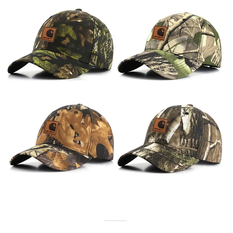 

Men's Baseball Cap Leaves Bionic Camouflage Cap Field Training Camouflage Hiking Hat Fishing Sunshade Cap Carhartts Hat