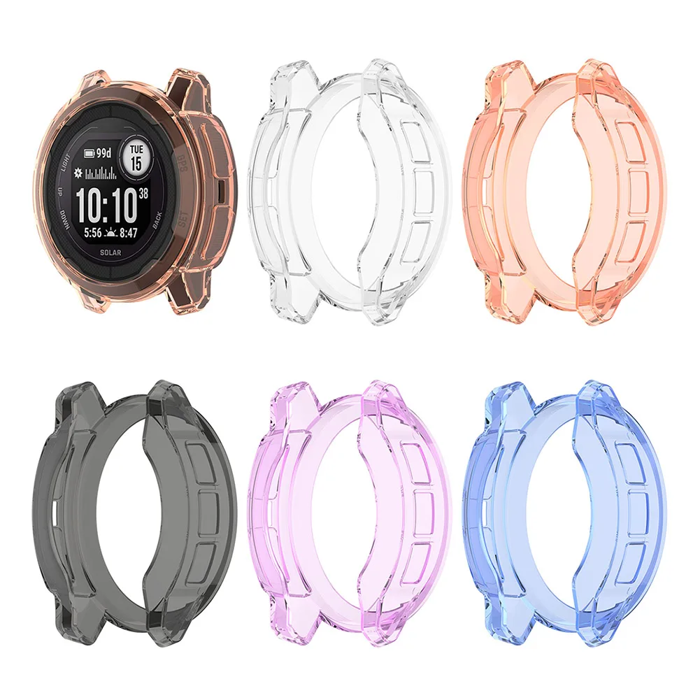 

Силиконовая защитная рамка для Garmin Instinct 2, Мягкий защитный чехол из ТПУ для смарт-часов Garmin Instinct 2, защитная рамка