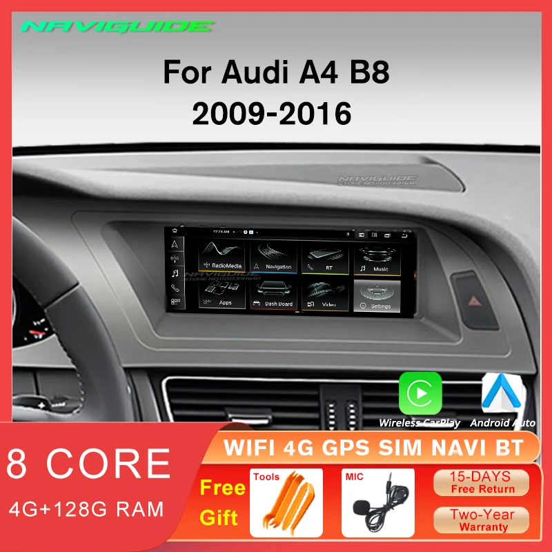 

Автомагнитола для Audi A4 B8 8,8-2009, 2016 дюйма, Android, GPS, Bluetooth