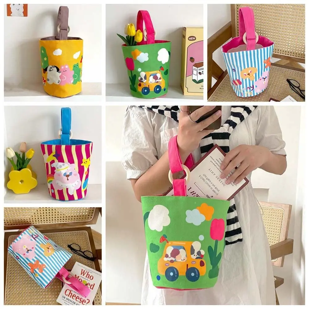 

Холщовая Сумка-мешок в виде кролика с надписью, детский тоут в полоску со звездами и мультяшными животными, Детская вместительная сумочка-мешок с принтом собаки в Корейском стиле