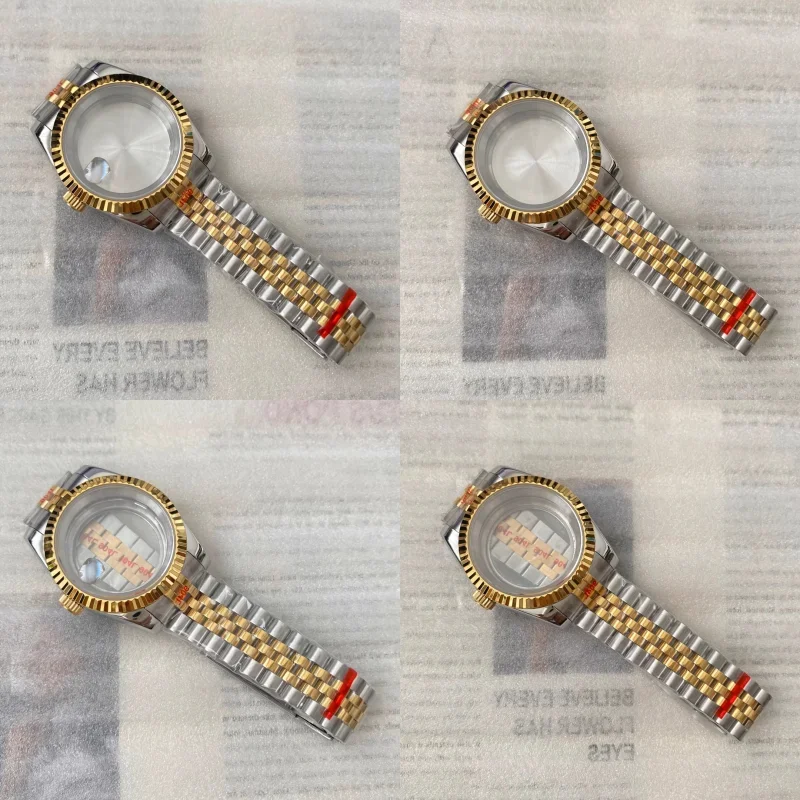 Oyster Datejust Seko Nh34 Nh35 Nh36 Miyota 8215 Механизм 28 5 мм Циферблат для 36 40 Золотой рифленый