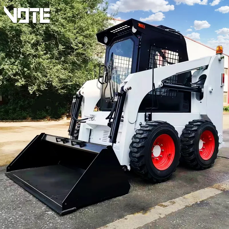 500kg 700 Kg 1 Ton Skid Steer Loader Compact Skid Steer Loader For Sale With Cab Chinese Manufacturer