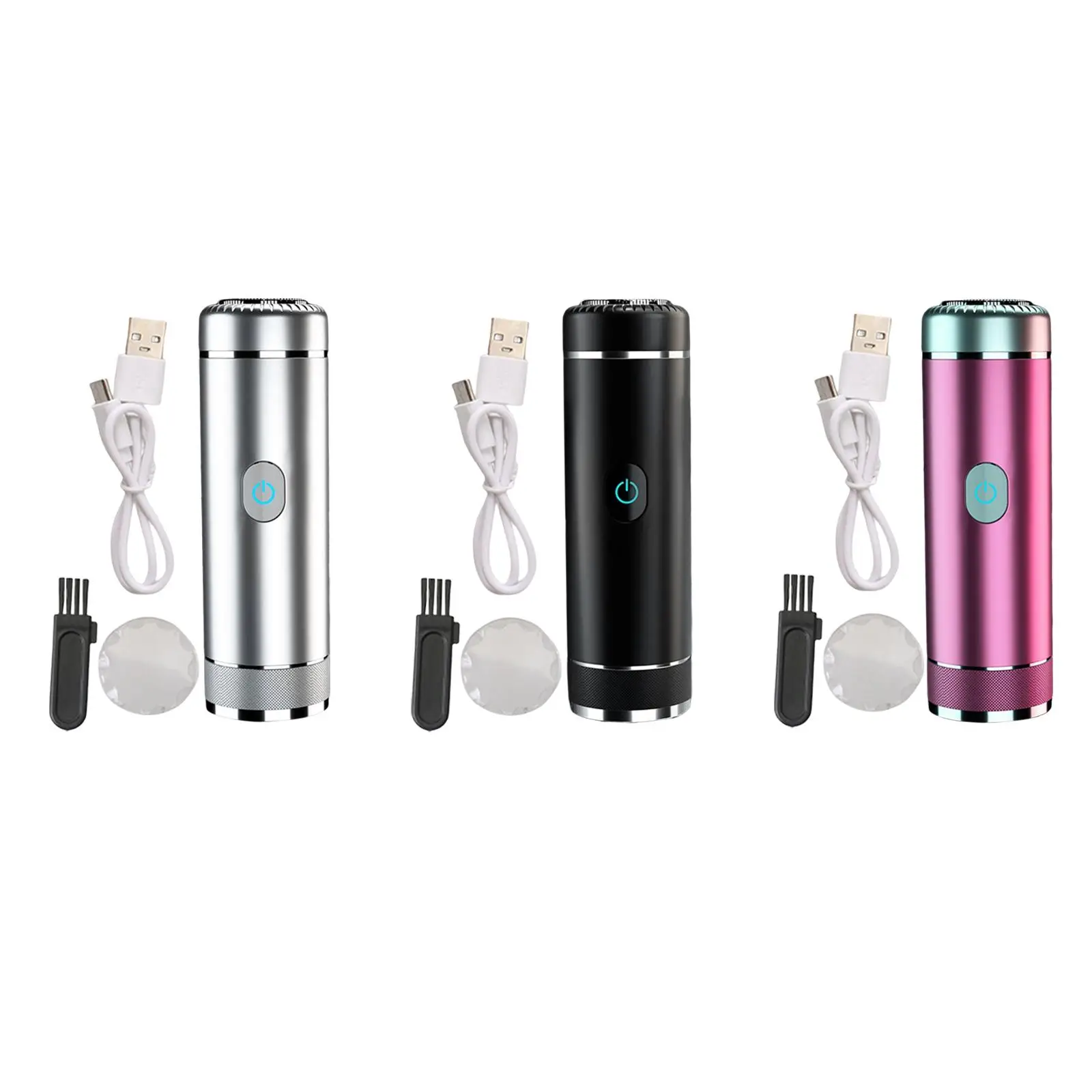 

Small Electric Shaver Razor for Travel Detachable Shaving Head for Men