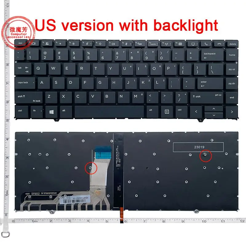Новая клавиатура для ноутбука HP EliteBook 1050 G1 ZBook Studio G5 X360 HSN-Q11C с подсветкой без рамки