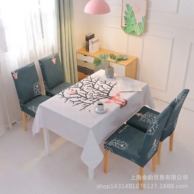 

2023 столовая искусственная водонепроницаемая ткань журнальный столик скатерть для стола