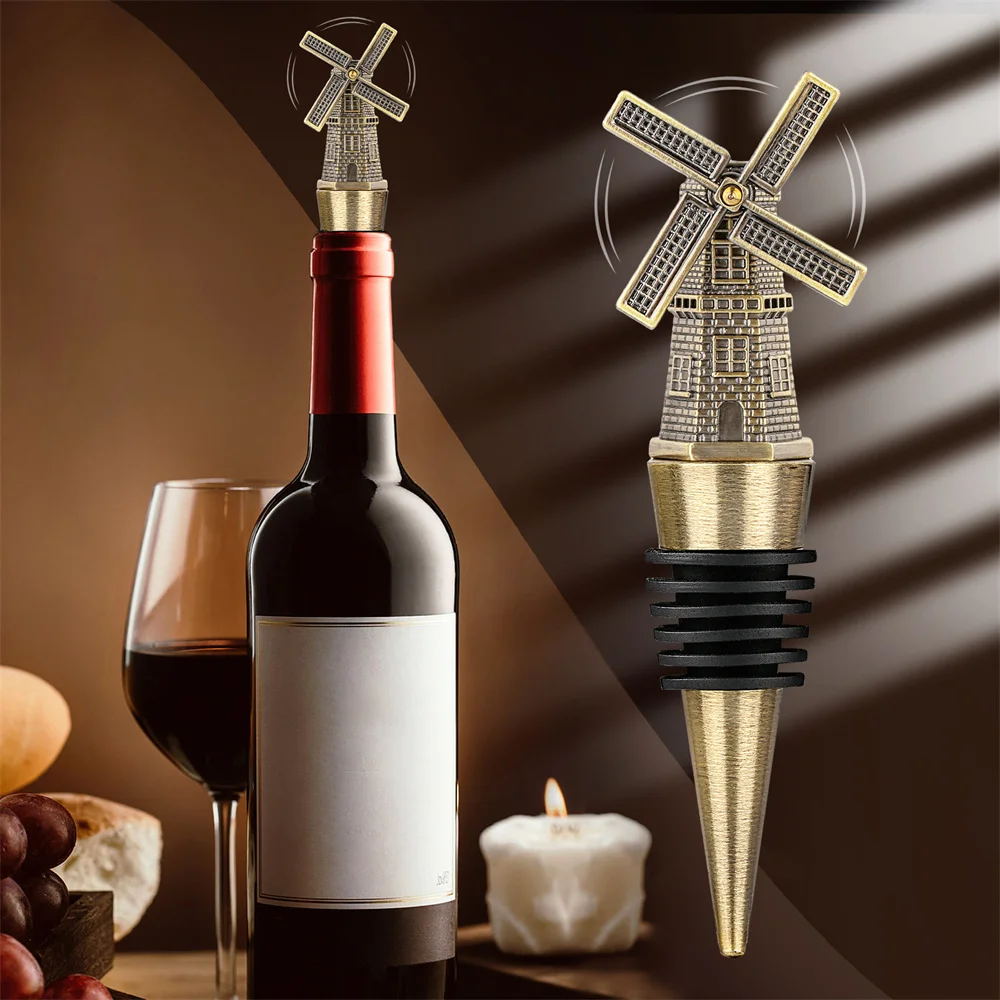 Ветряная мельница пробки для винных бутылок подарок вина колпачок бутылки пива