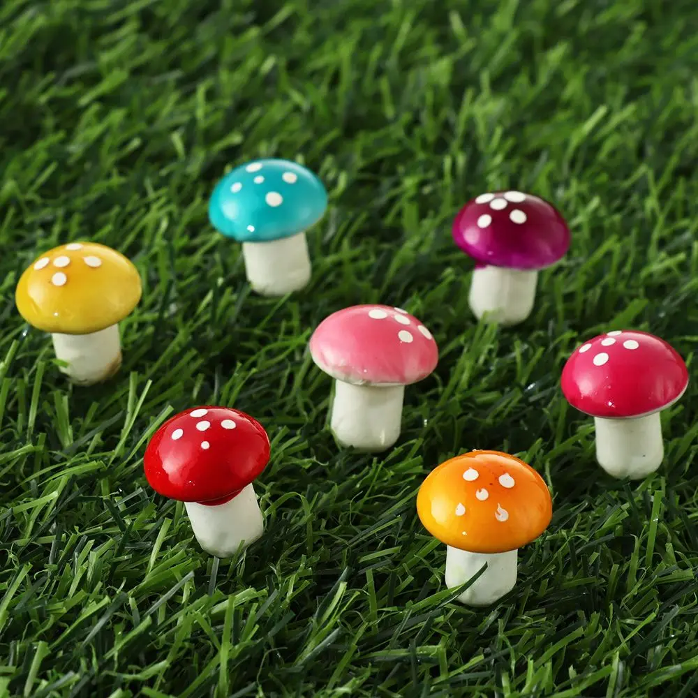 

Artificial Foam Potted Plants Decor Mini Mushroom DIY Craft Garden Ornament Resin Crafts Moss Decoration Miniature Figurine