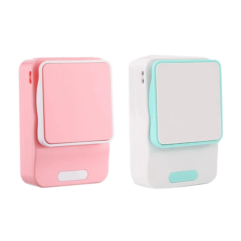 

2Set Lazy Neck Hanging Waist Fan USB Charging Mini Desktop Small Fan Handheld Hanging Waist Fan,A & C