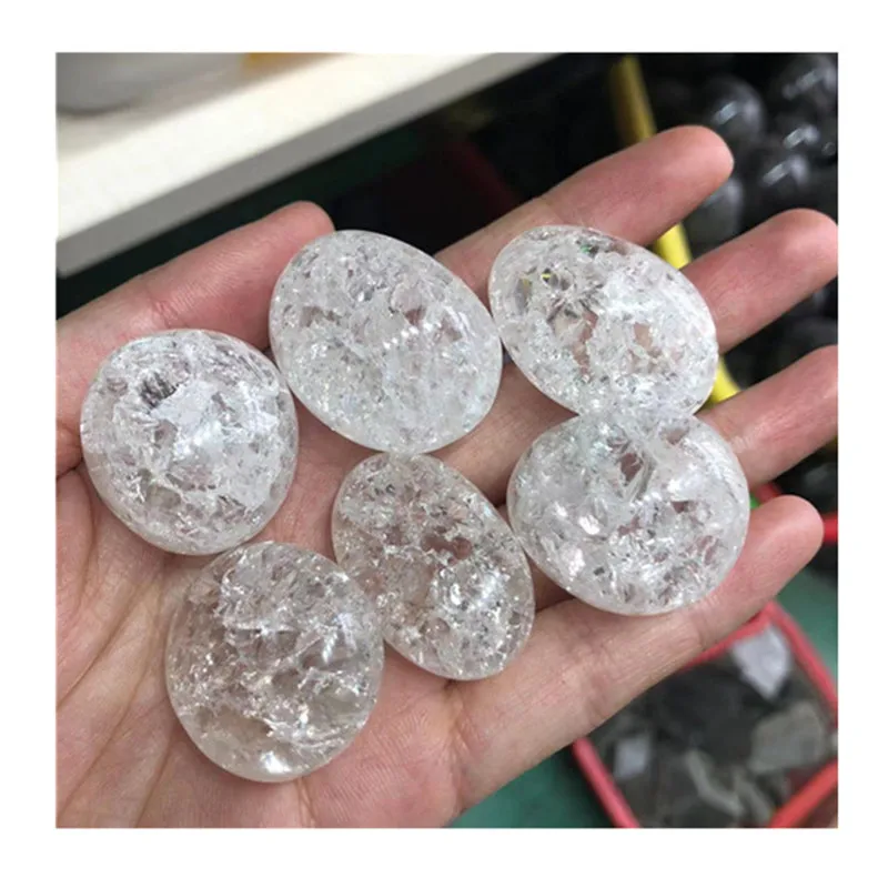 

Natural Polished Clear Quartz Crystal Tumbled Stones For Decoration