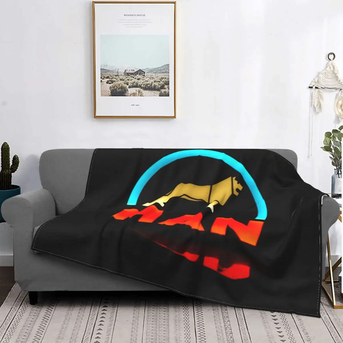 

Man Truck Bus 1189 Blanket Fleece Print Multifunction Ultra-Soft Throw Blanket for Bed Car Bedspreads