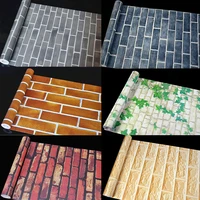brick pattern waterproof self adhesive wallpaper self adhesive wallpaper imitation brick stickers 10 meter long