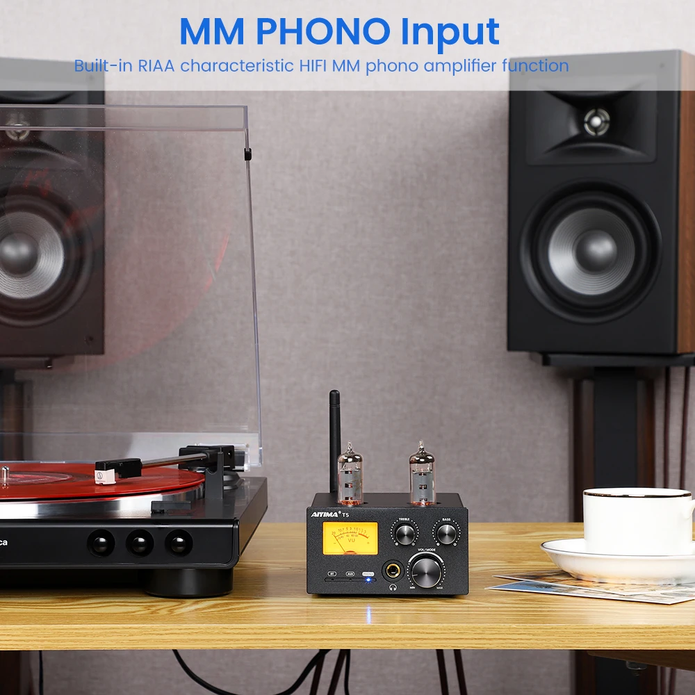 AIYIMA Audio T5 стереофонический усилитель BT QCC3034 Aptx-HD приемник мини Hi-Fi для