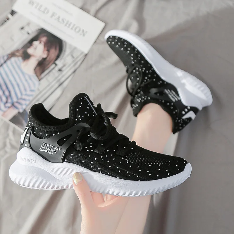 

Brand Women's Shoes New Mesh Sneakers Women's Flat Shoes Breathable Casual Women's All-match Running Sneakers Women's Shoes