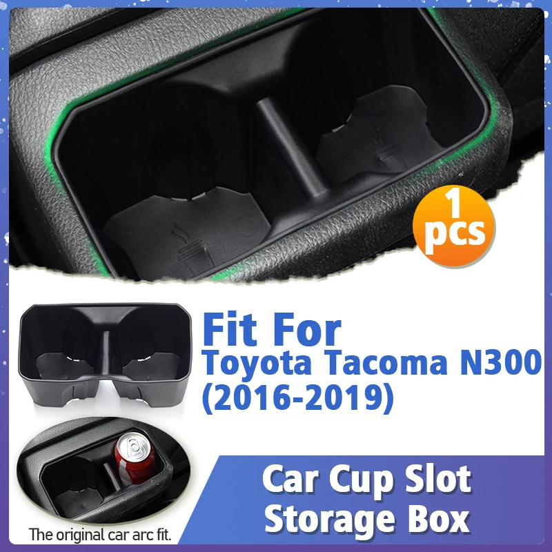 

Car Cup Holder Storage Box For Toyota Tacoma N300 2016 2017 2018 2019 Interior Accessories Cup Mat Card Phone Storage Box