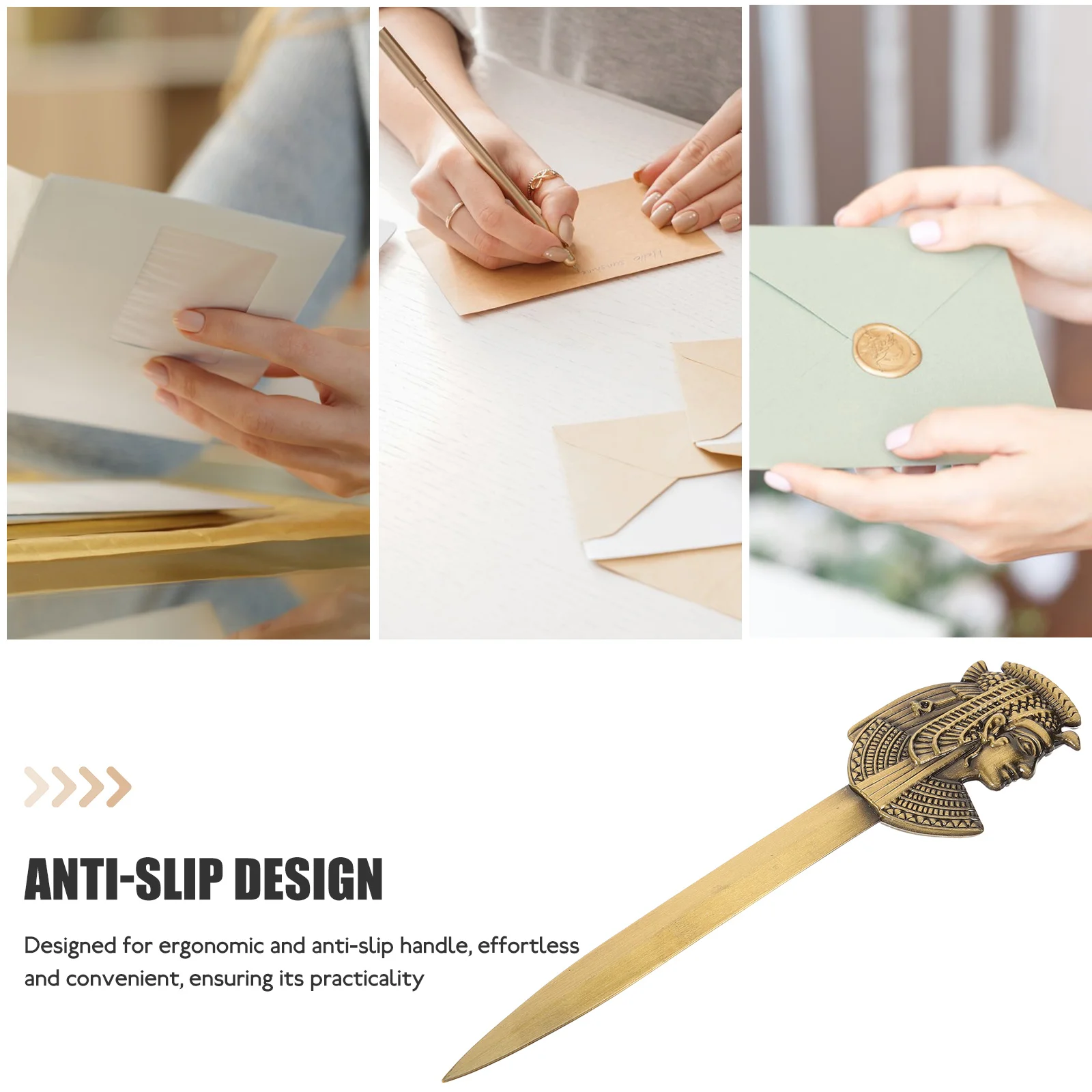 Бумажная посуда винтажная открывалка для писем офисный конверт из цинкового