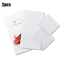 2pcs card bag 90x90mm pvc transparent for parking permit car backed windscreen ticket holder