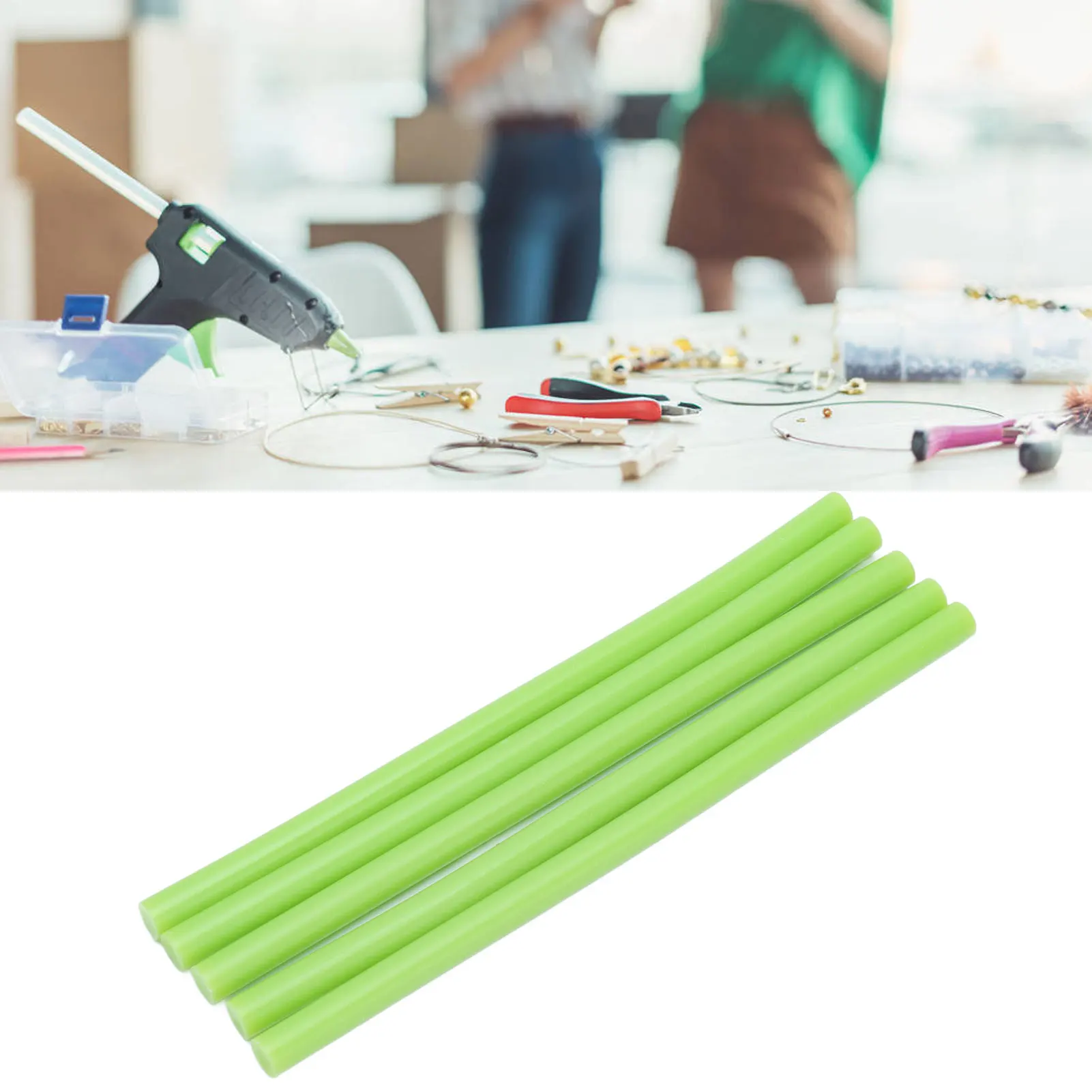 50 шт. Прозрачный горячий клей-карандаш 7x150 мм Простая эксплуатация Быстрая