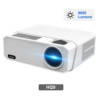 oem for 1lcd led 1080p projector with highest brightness hq9 video beamer 1080p full hd with android 6d keystone