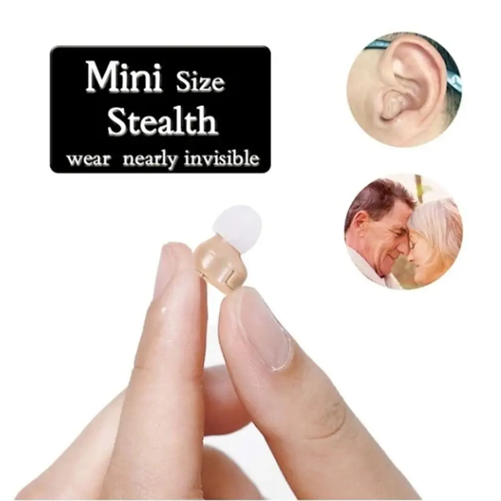 

Mini Size Ear Hearing Aid Sound Amplifier Micro Wireless Hearing Aids For Elderly Best Invisible Hearing Device For Right/Left