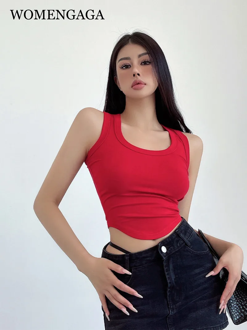 

Топ женский короткий с закругленной спинкой, в Корейском стиле