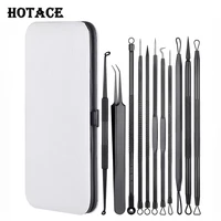 11pcs blackhead removal extractor pimple tool kit stainless steel acne needle tools set for facial skin care beauty tools