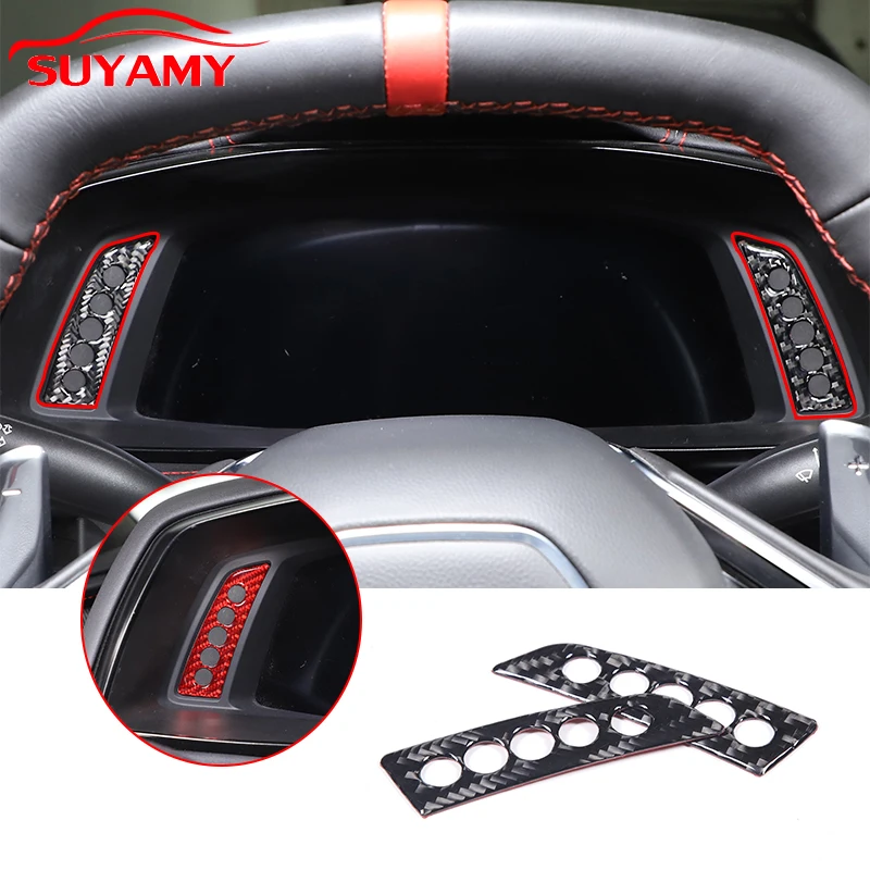 

Soft Carbon Fiber Car Steering Wheel Button Trim Stickers For 2020-2023 Corvette C8 Stingray Z51 Z06 Auto Interior Accessories