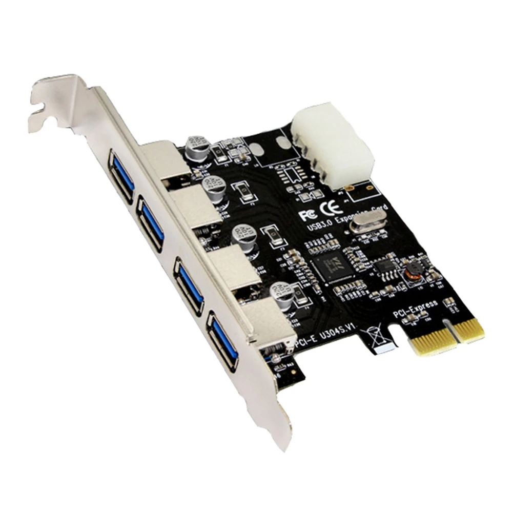 

4-портовый USB 3.0 PCI-E Расширенная карта PCI PCIe USB 3,0 концентратор адаптер 4-портовый USB 3,0 контроллер USB 3,0 PCI E PCIe
