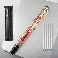 jinhao 5 colour metal dragon rollerball pen high quality luxury office school stationery material supplies gel ink pen