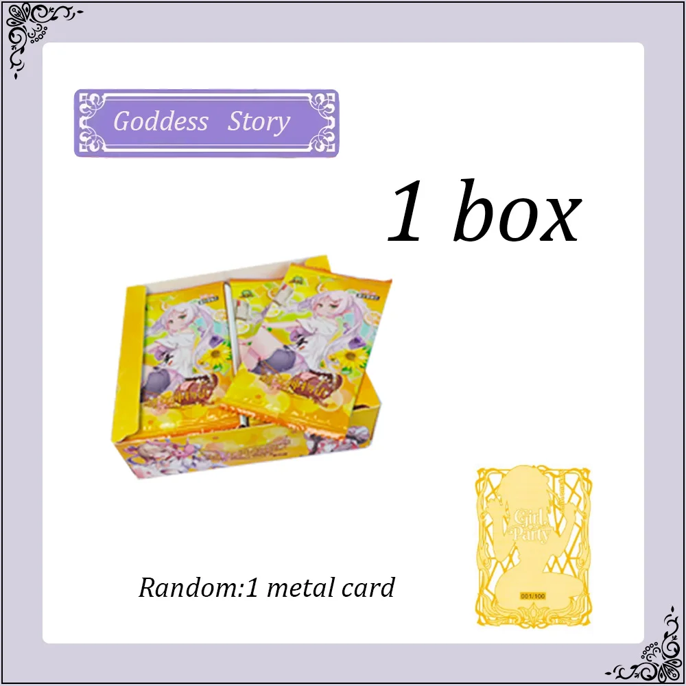 Фото Коллекционная карточка NS-1M14 Goddess Story: Аниме-девушка в купальнике, праздничный набор, бустер-бокс, игрушка, рождественский подарок №3