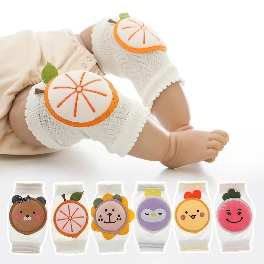 

Durable Cute Baby Knee Pads Cartoon Baby Toddler Crawling Protection Leg Warmers Mesh Breathable Kids Safety Knee Protector