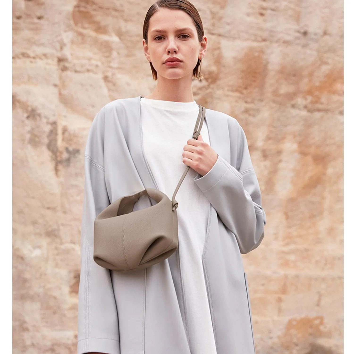 

Minority women's bag cowhide bag shoulder bag messenger bag jiaozi bag heart-shaped bag Fashion Purses Satchels Lipstick Bag