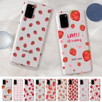 peach strawberry phone case for samsung a 10 20 30 50s 70 51 52 71 4g 12 31 21 31 s 20 21 plus ultra